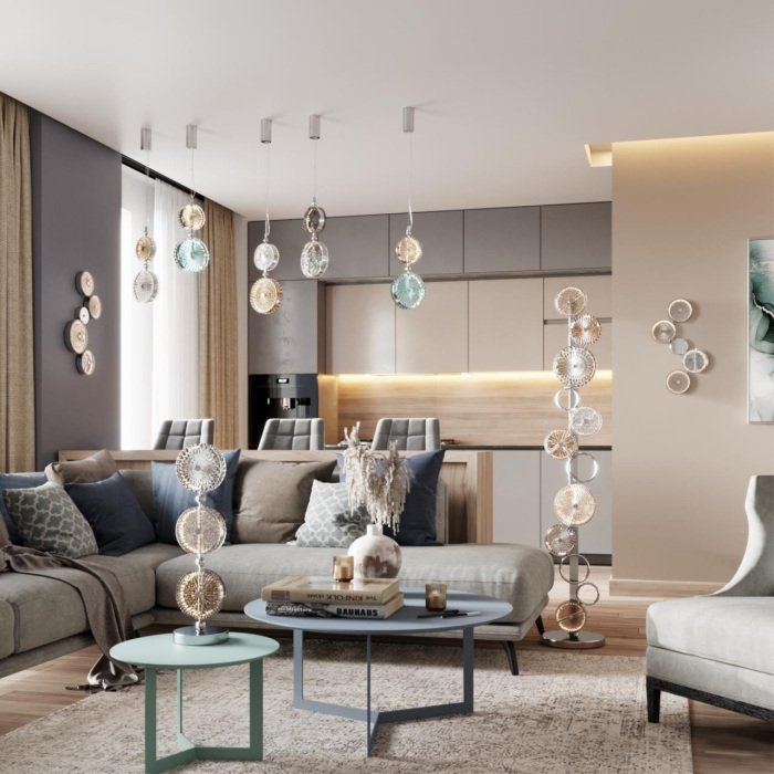 Подвесной светильник LED Odeon Light CARAMELLA 5416/13LC - лучшие Подвесные светильники в INMYROOM