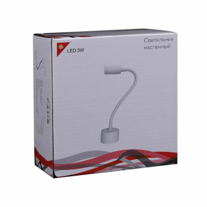 Бра 86201-9.2-001MN LED3W WT (металл, цвет белый) - лучшие Бра и настенные светильники в INMYROOM Бра 86201-9.2-001MN LED3W WT (металл, цвет белый) - лучшие Бра и настенные светильники в INMYROOM