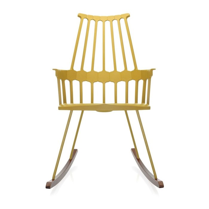 Кресло-качалка Comback желтого цвета - купить Интерьерные кресла по цене 93238.0