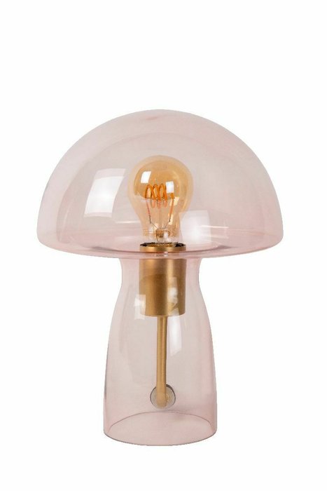 Настольная лампа Fungo 10514/01/66 (стекло, цвет розовый) - купить Настольные лампы по цене 13990.0