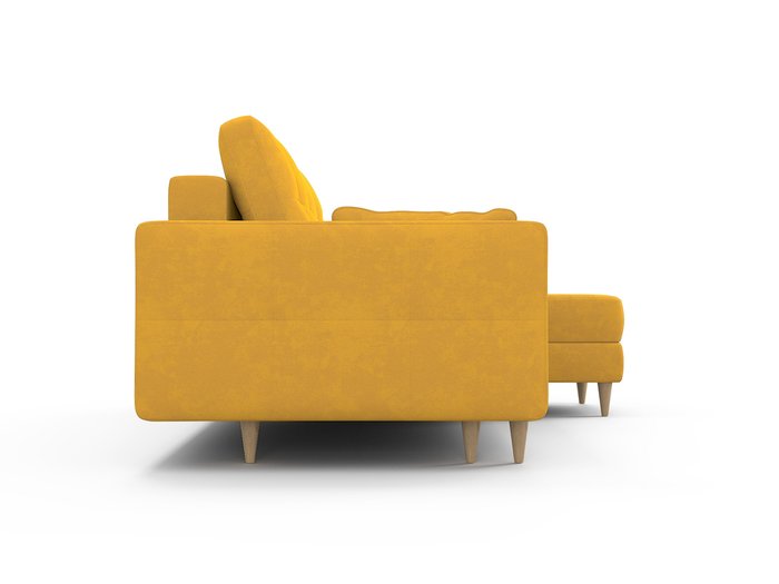 Угловой диван-кровать Берни желтого цвета - лучшие Угловые диваны в INMYROOM