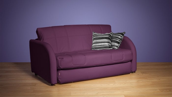 Диван-кровать Гламур фиолетового цвета - купить Прямые диваны по цене 68200.0