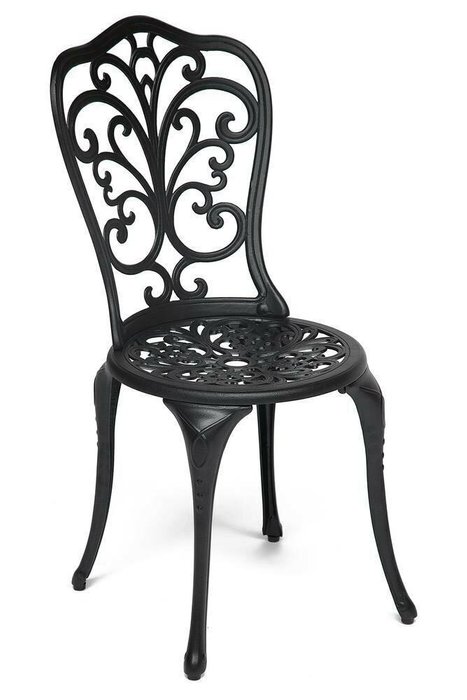 Комплект из двух стульев Mozart черного цвета - купить Садовые стулья по цене 11960.0