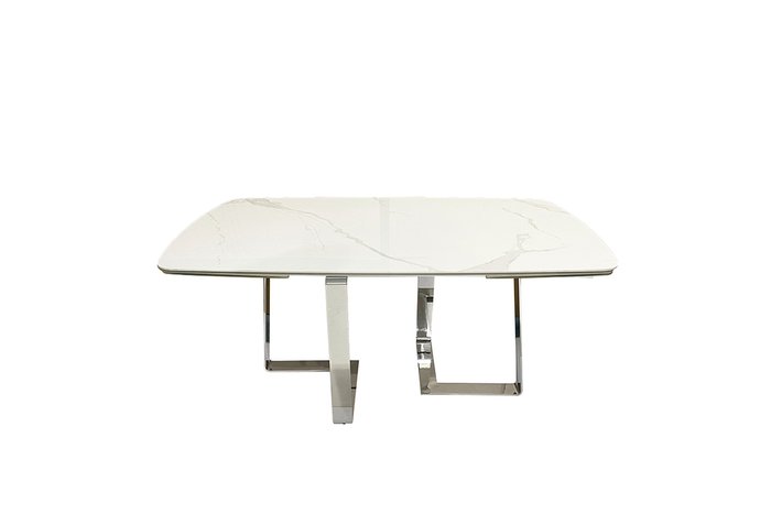 Раздвижной обеденный стол белого цвета - лучшие Обеденные столы в INMYROOM
