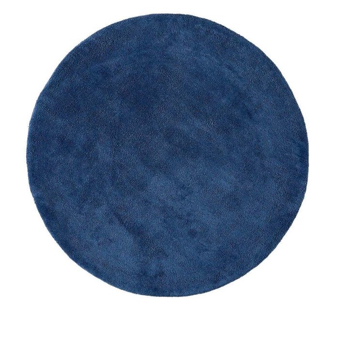 Ковер Renzo диаметр 160 синего цвета