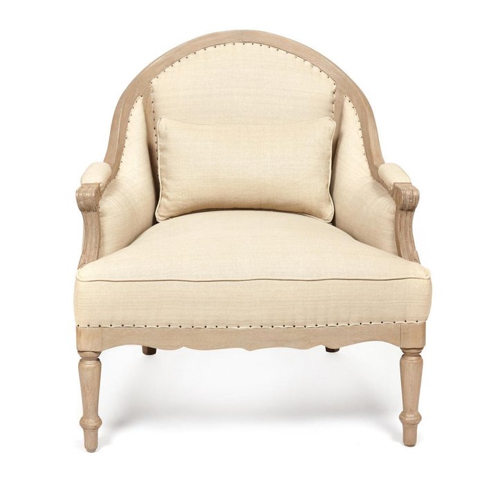 Кресло Paulette бежевого цвета - купить Интерьерные кресла по цене 83140.0
