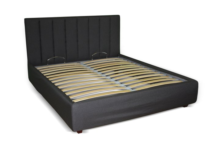 Кровать Клэр 200х200 черного цвета с подъемным механизмом - лучшие Кровати для спальни в INMYROOM