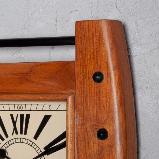 Часы настенные из тиковой древесины  - лучшие Часы в INMYROOM