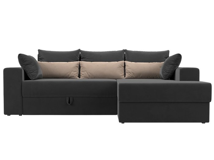 Угловой диван-кровать Мэдисон серо-бежевого цвета - купить Угловые диваны по цене 41990.0