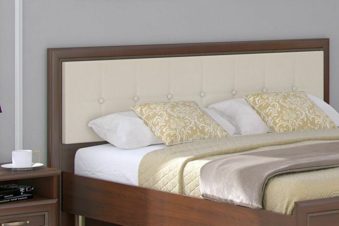 Кровать Луара 160х200 коричневого цвета  - купить Кровати для спальни по цене 45309.0