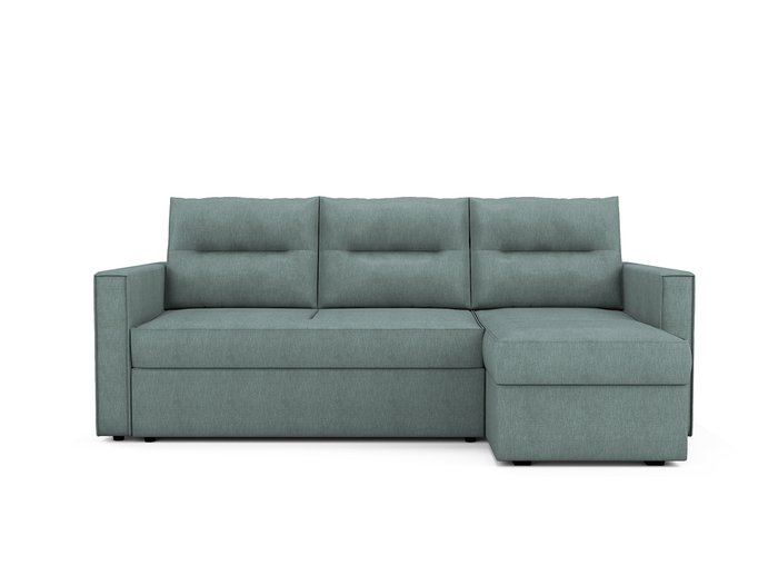 Угловой раскладной диван Macao правый мятного цвета