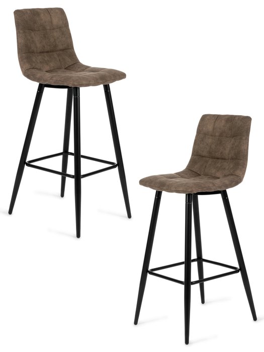 Набор из двух барных стульев Spice светло-коричневого цвета