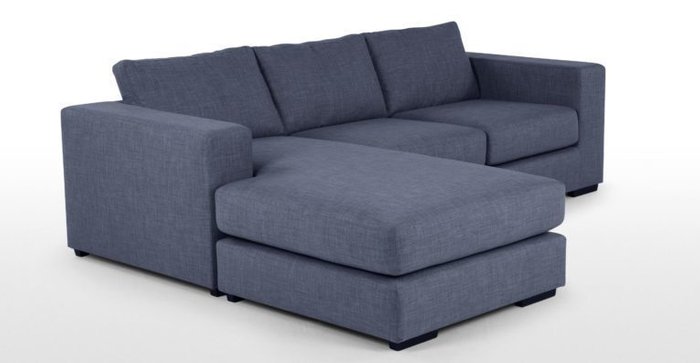 Угловой диван Morti синего цвета - лучшие Угловые диваны в INMYROOM