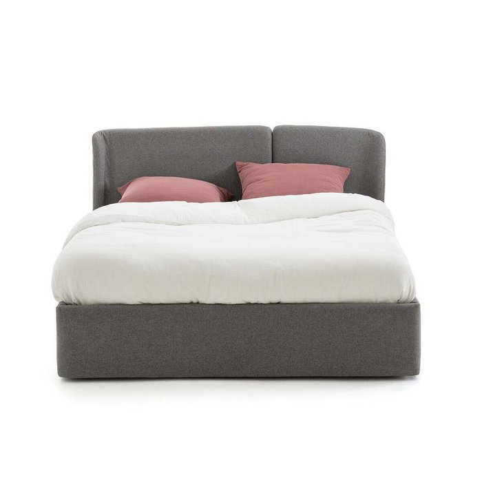 Кровать с подъемным механизмом Molona 160х200 серого цвета - купить Кровати для спальни по цене 62462.0