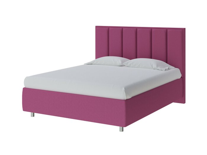 Кровать без основания Routa 140х190 фиолетового цвета (рогожка)
