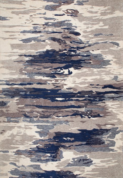 Ковер Forte Ocean бежево-синего цвета 135x200
