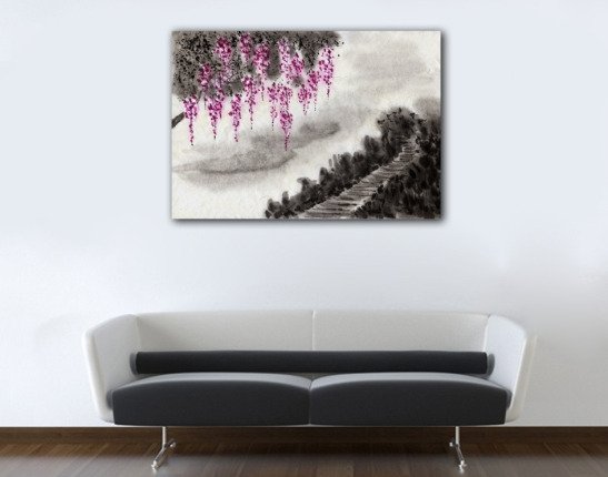 Декоративная картина на холсте "Длинный путь" - купить Принты по цене 3190.0
