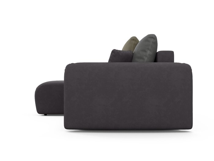 Угловой диван-кровать левый Arti темно-серого цвета - лучшие Угловые диваны в INMYROOM