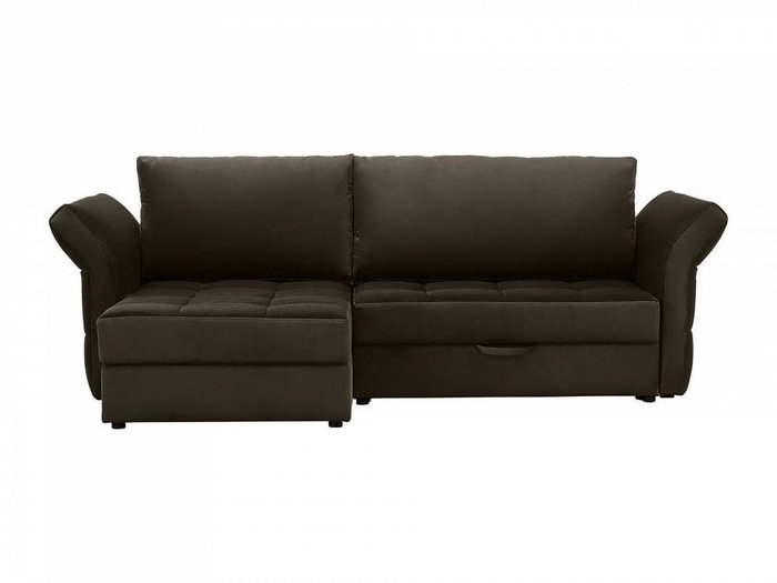 Угловой диван-кровать Wing темно-коричневого цвета - купить Угловые диваны по цене 98160.0