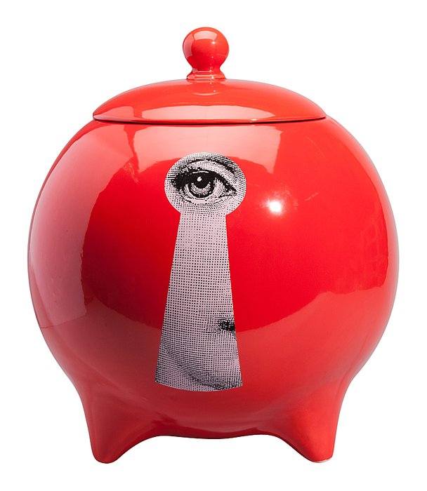 Декоративная ваза с крышкой Serratura Red Maxi - лучшие Вазы  в INMYROOM