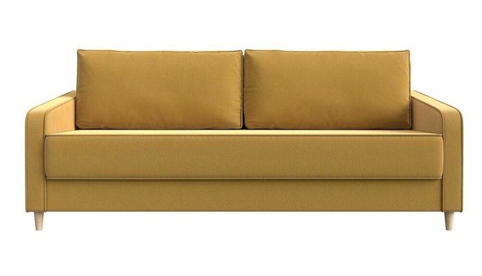 Диван-кровать Варшава желтого цвета - купить Прямые диваны по цене 56999.0