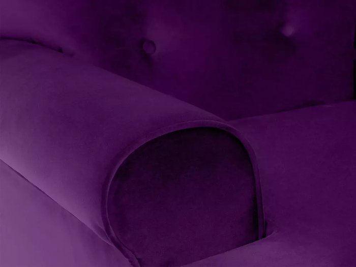 Кресло Italia фиолетового цвета с черными ножками - лучшие Интерьерные кресла в INMYROOM