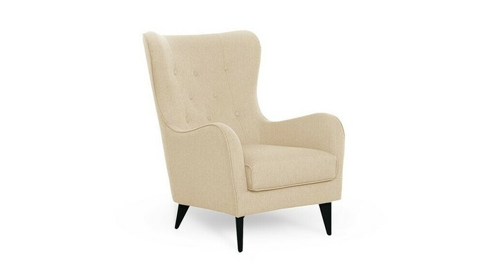 Кресло Бирмингем кремового цвета - купить Интерьерные кресла по цене 25100.0