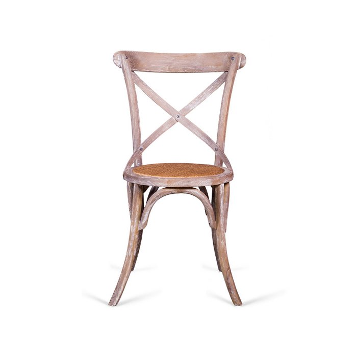 Венский стул Crosshair Cirk выбеленный дуб - купить Обеденные стулья по цене 6800.0
