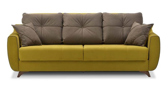 Диван-кровать Ланс желтого цвета - лучшие Прямые диваны в INMYROOM