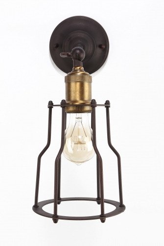 Настенный светильник "Ancient lantern" из стали - купить Бра и настенные светильники по цене 8373.0