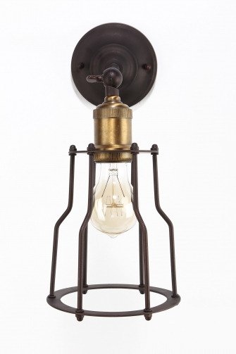 Настенный светильник "Ancient lantern" из стали - купить Бра и настенные светильники по цене 8373 Настенный светильник "Ancient lantern" из стали - купить Бра и настенные светильники по цене 8373