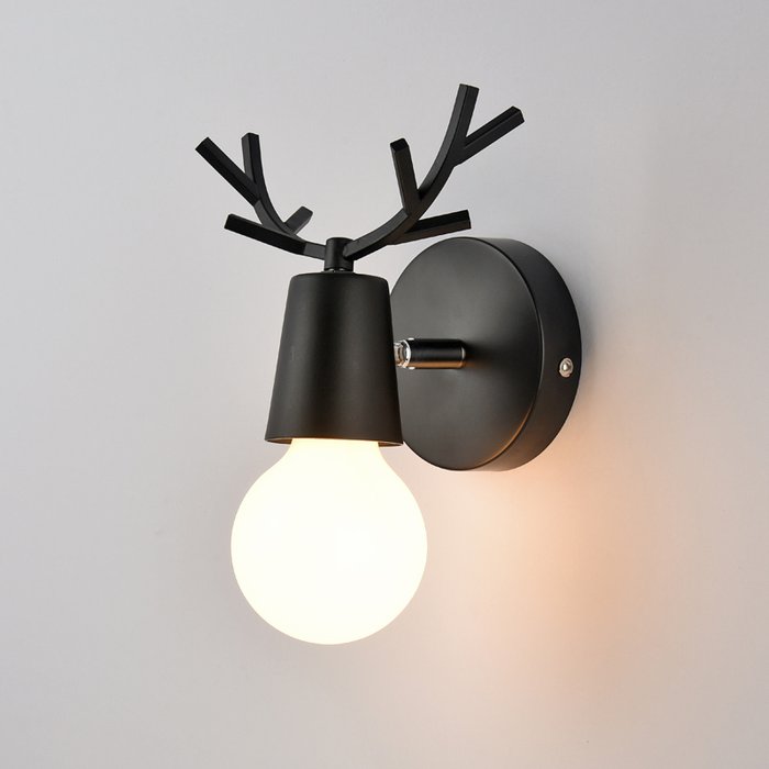 Бра Deer A черного цвета - купить Бра и настенные светильники по цене 4260.0