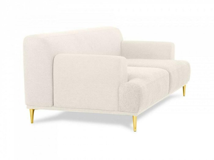 Диван Portofino светло-бежевого цвета с золотыми ножками  - лучшие Прямые диваны в INMYROOM