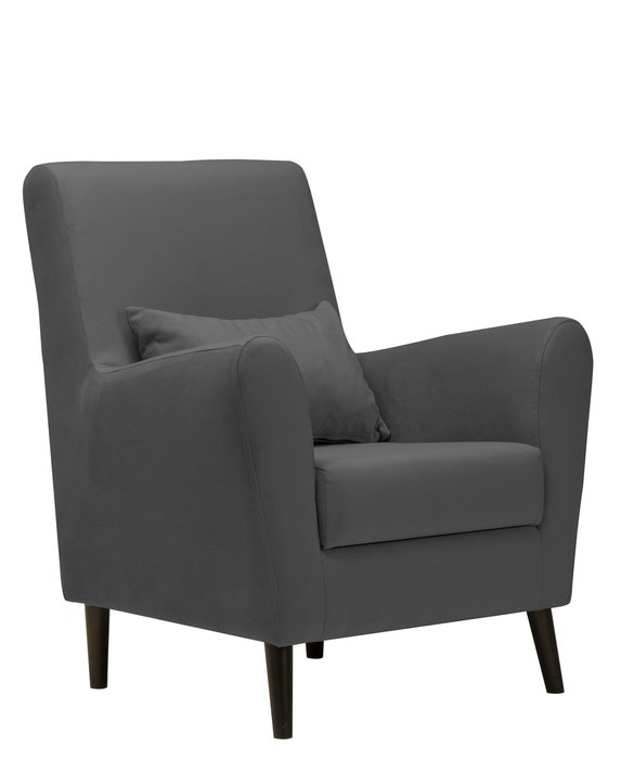 Кресло Либерти серого цвета - купить Интерьерные кресла по цене 11680.0