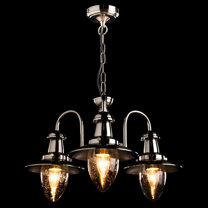 Подвесная люстра ARTE LAMP FISHERMAN в кантри-стиле - купить Подвесные люстры по цене 7300.0