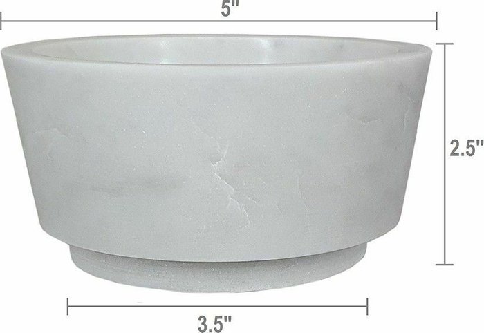 Чаша из белого мрамора 13х13х7см - купить Тарелки по цене 6410.0