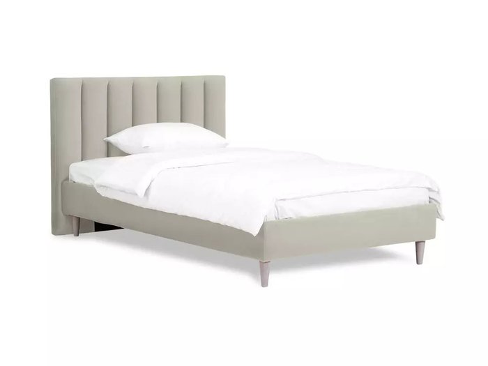 Кровать Prince Louis L 120х200 бежево-серого цвета 
