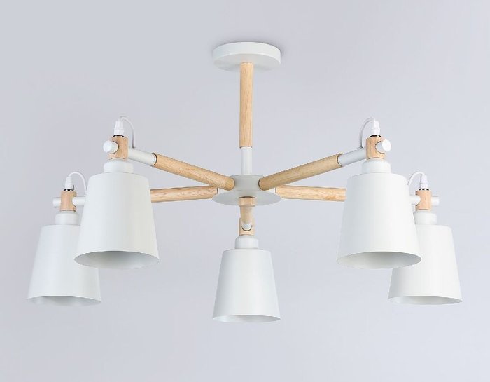 Люстра на штанге Loft TR82208 (металл, цвет белый) - лучшие Подвесные люстры в INMYROOM Люстра на штанге Loft TR82208 (металл, цвет белый) - лучшие Подвесные люстры в INMYROOM