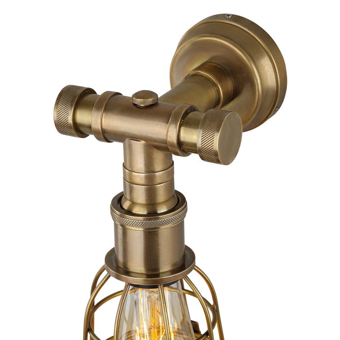 Настенный светильник латунного цвета - купить Бра и настенные светильники по цене 23168.0