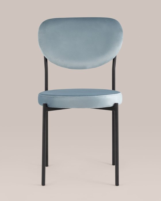 Стул Барбара серо-голубого цвета - лучшие Обеденные стулья в INMYROOM