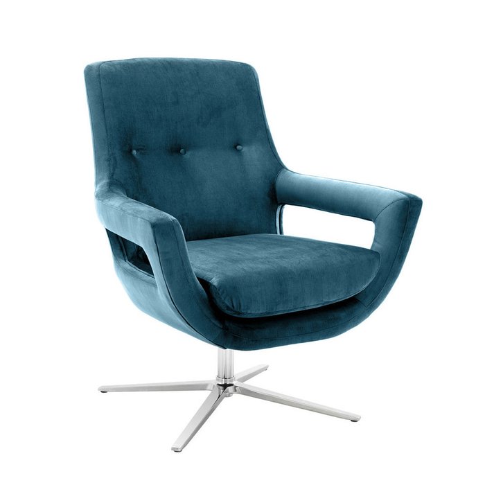 Кресло Ruben синего цвета