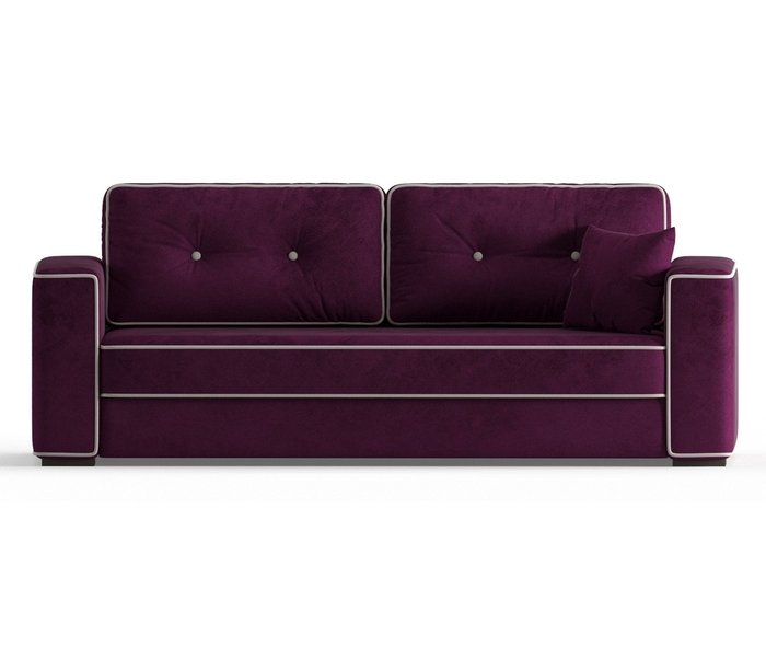 Диван-кровать Аваллон в обивке из велюра фиолетового цвета - купить Прямые диваны по цене 36790.0