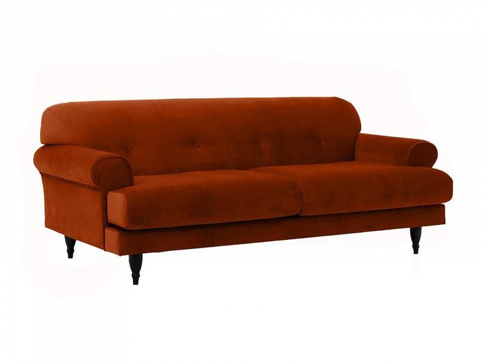 Диван Italia красно-коричневого цвета - купить Прямые диваны по цене 69120.0