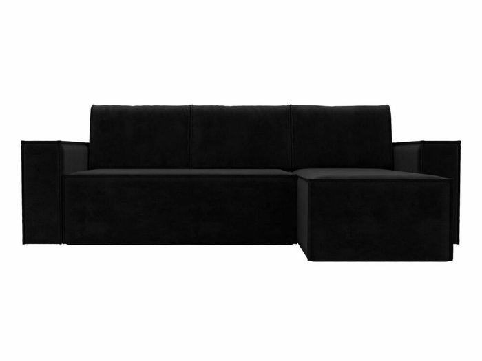 Угловой диван-кровать Куба черного цвета правый угол - купить Угловые диваны по цене 58999.0