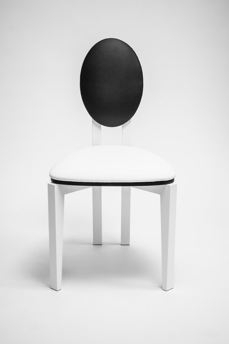 Стул Ellipse Compact черно-белого цвета - купить Обеденные стулья по цене 18494.0