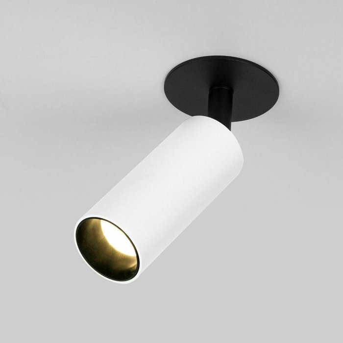 Встраиваемый светодиодный светильник Diffe 3 бело-черного цвета