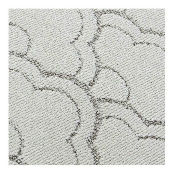 Ковер из полиэстера 120x180 бело-серого цвета - лучшие Ковры в INMYROOM