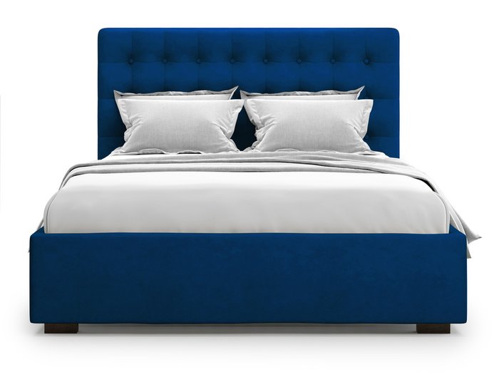 Кровать Brayers без подъемного механизма 140х200 синего цвета
