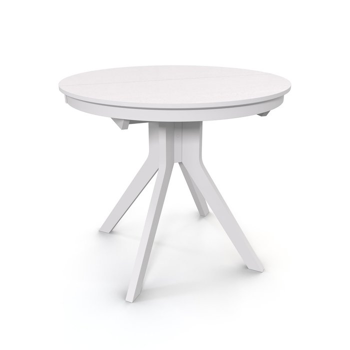 Раздвижной обеденный стол Местре белого цвета - лучшие Обеденные столы в INMYROOM