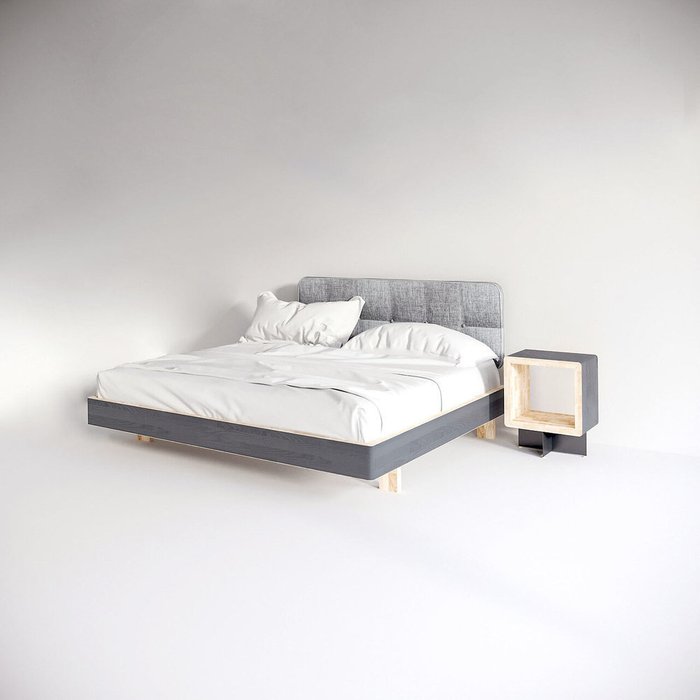 Кровать EcoComb с мягким изголовьем 140х200